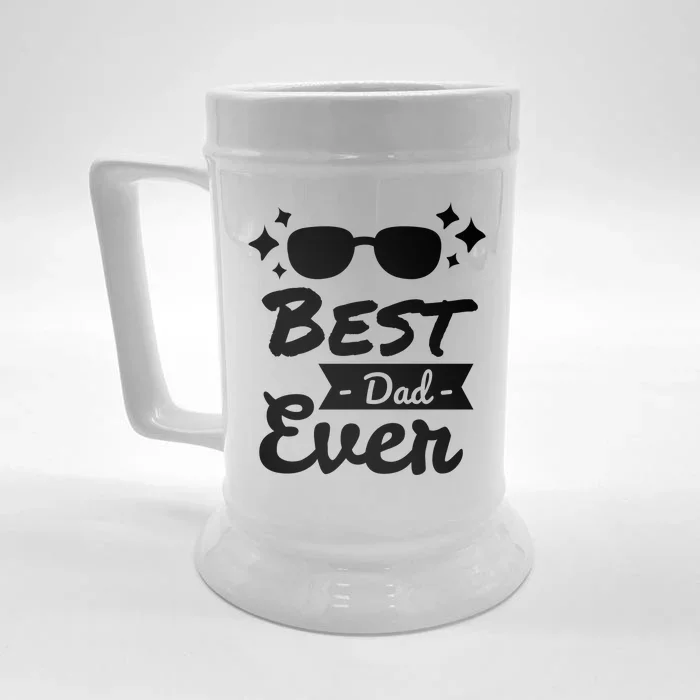 Best Dad Ever Cool Fathers Day Gift Front & Back Beer Stein