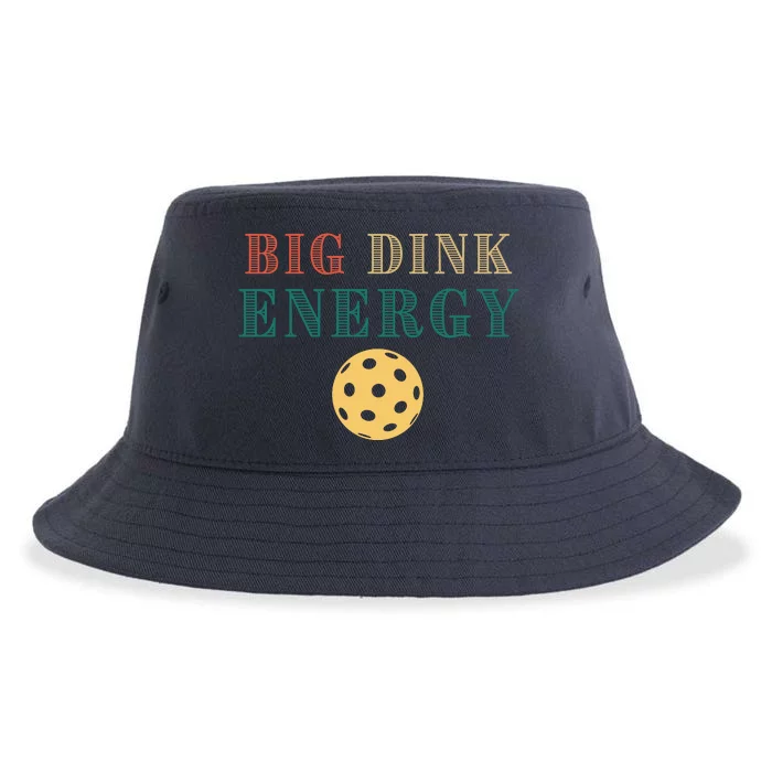 Big Dink Energy Pickleball Funny Pickle Ball Lover Retro Sustainable Bucket Hat