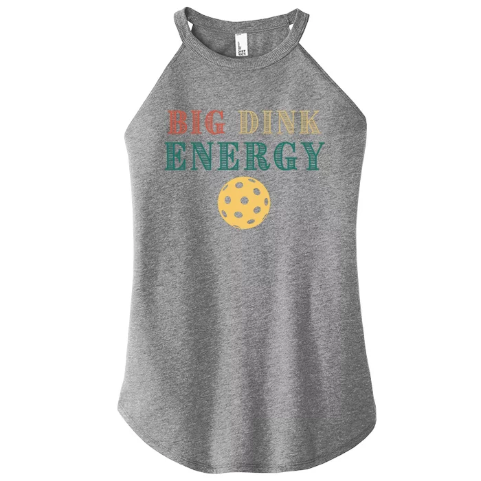 Big Dink Energy Pickleball Funny Pickle Ball Lover Retro Women’s Perfect Tri Rocker Tank