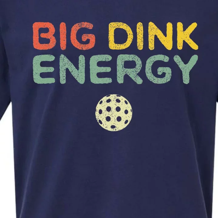 Big Dink Energy Pickleball Funny Pickle Ball Lover Retro Sueded Cloud Jersey T-Shirt