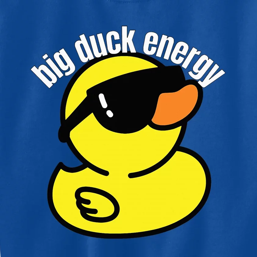 Big Duck Energy Funny Rubber Ducky Kids Sweatshirt