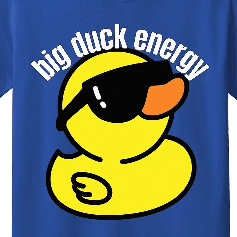 Big Duck Energy Funny Rubber Ducky Kids T-Shirt