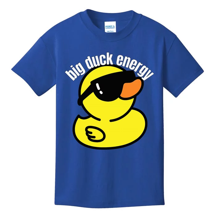 Big Duck Energy Funny Rubber Ducky Kids T-Shirt