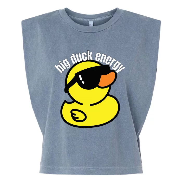 Big Duck Energy Funny Rubber Ducky Garment-Dyed Women's Muscle Tee