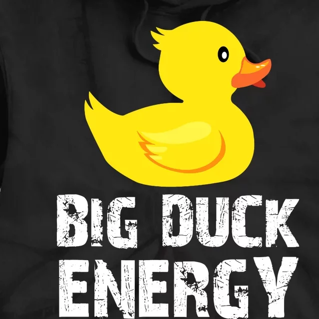 Big Duck Energy Yellow Rubber Duck Design Tie Dye Hoodie