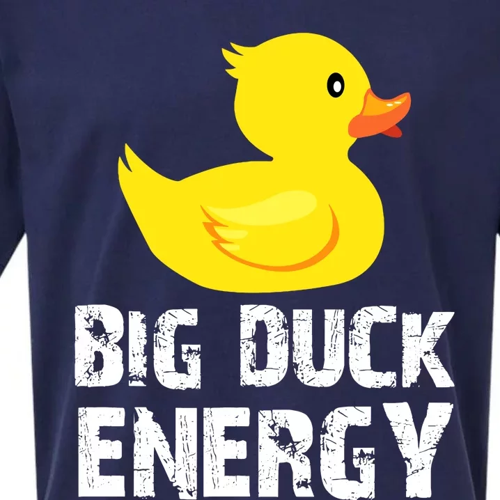 Big Duck Energy Yellow Rubber Duck Design Sueded Cloud Jersey T-Shirt