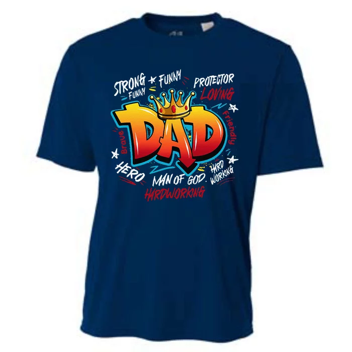 Best Dad Ever Cooling Performance Crew T-Shirt