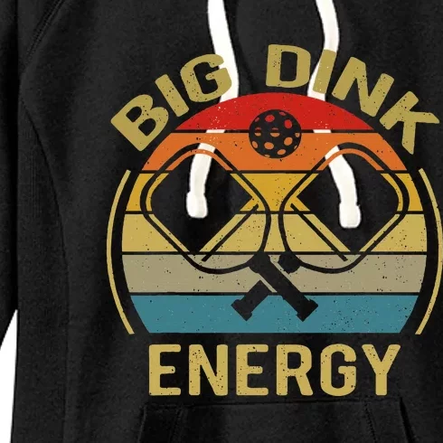 Big Dink Energy Funny Pickleball Mom Dad Women's Fleece Hoodie