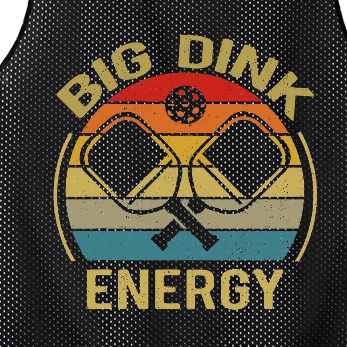 Big Dink Energy Funny Pickleball Mom Dad Mesh Reversible Basketball Jersey Tank