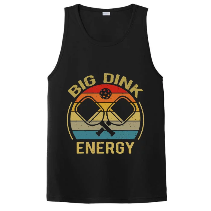 Big Dink Energy Funny Pickleball Mom Dad Performance Tank