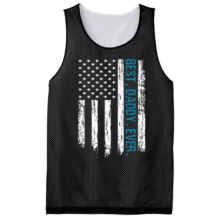 Best Daddy Ever Flag Best Dad Ever American Flag Mesh Reversible Basketball Jersey Tank