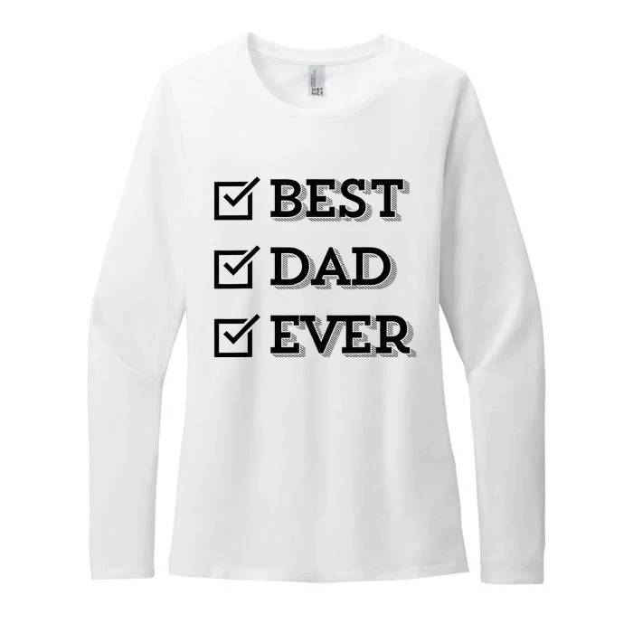 Best Dad Ever Gift For Dad From Daughter Sons Graphic Womens CVC Long Sleeve Shirt