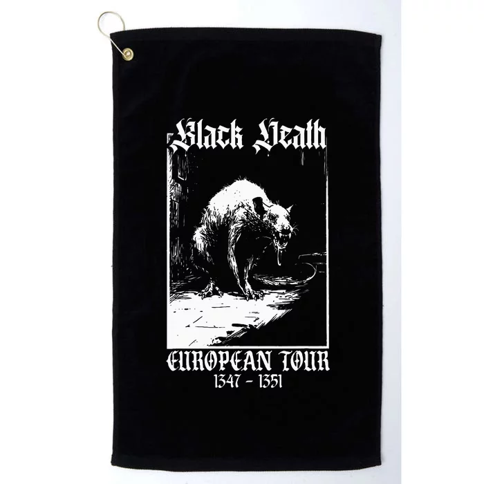 Black Death European Plague Rat Medieval History Goth Platinum Collection Golf Towel