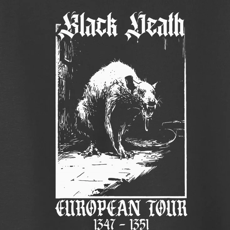 Black Death European Plague Rat Medieval History Goth Toddler T-Shirt