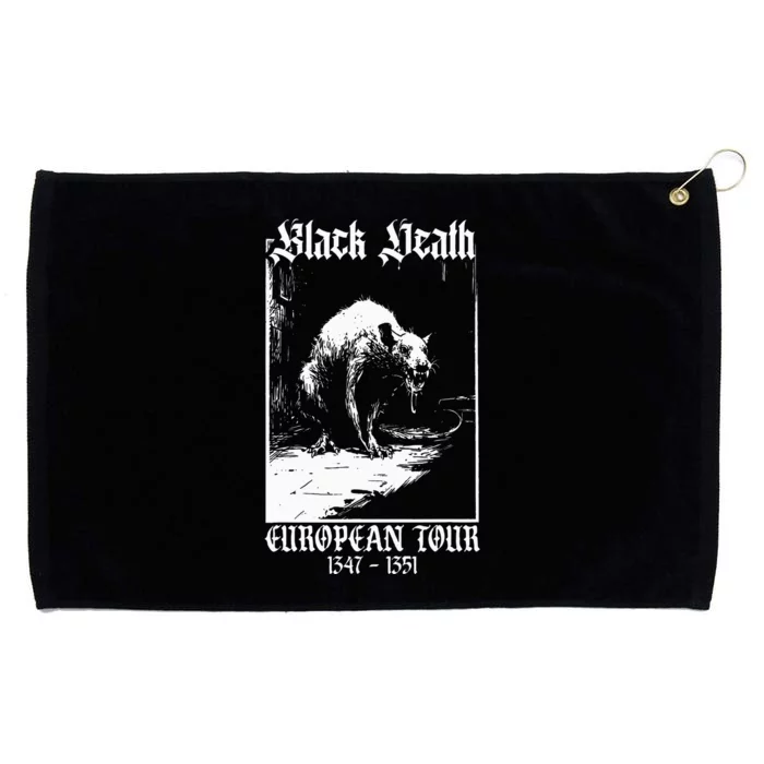 Black Death European Plague Rat Medieval History Goth Grommeted Golf Towel