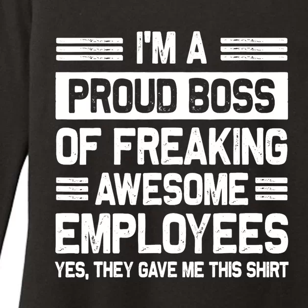 Boss Day Employee Appreciation Office Funny Boss Womens CVC Long Sleeve Shirt