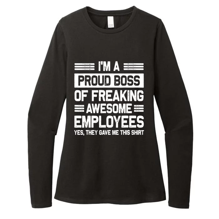 Boss Day Employee Appreciation Office Funny Boss Womens CVC Long Sleeve Shirt