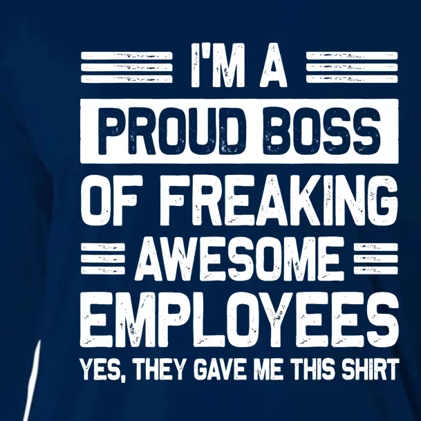 Boss Day Employee Appreciation Office Funny Boss Cooling Performance Long Sleeve Crew