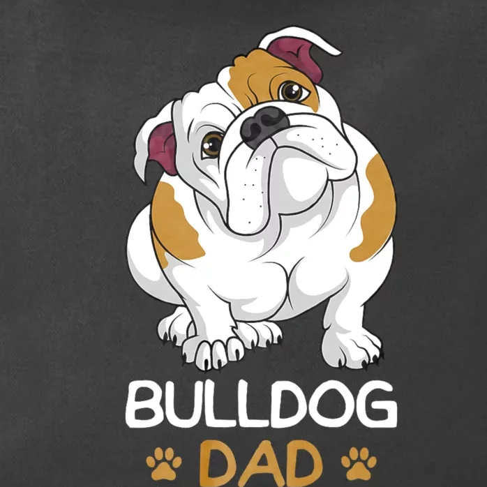 Bulldog Dad Funny English Bulldog Dog Owner Zip Tote Bag