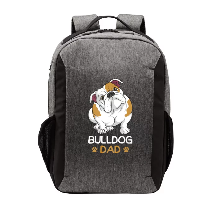 Bulldog Dad Funny English Bulldog Dog Owner Vector Backpack