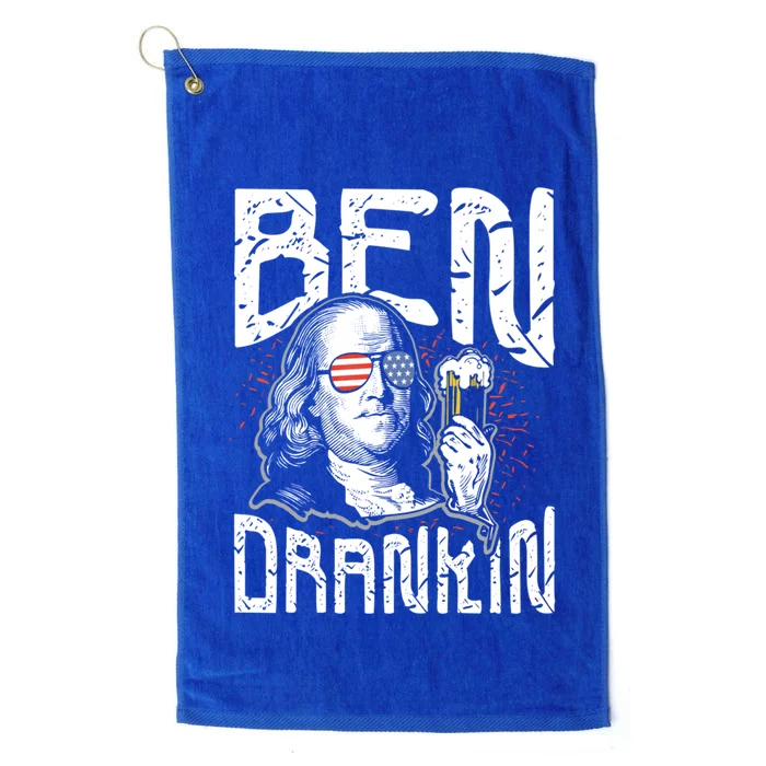 Ben Drankin Funny 4th Of July President Graphic Meaningful Gift Platinum Collection Golf Towel