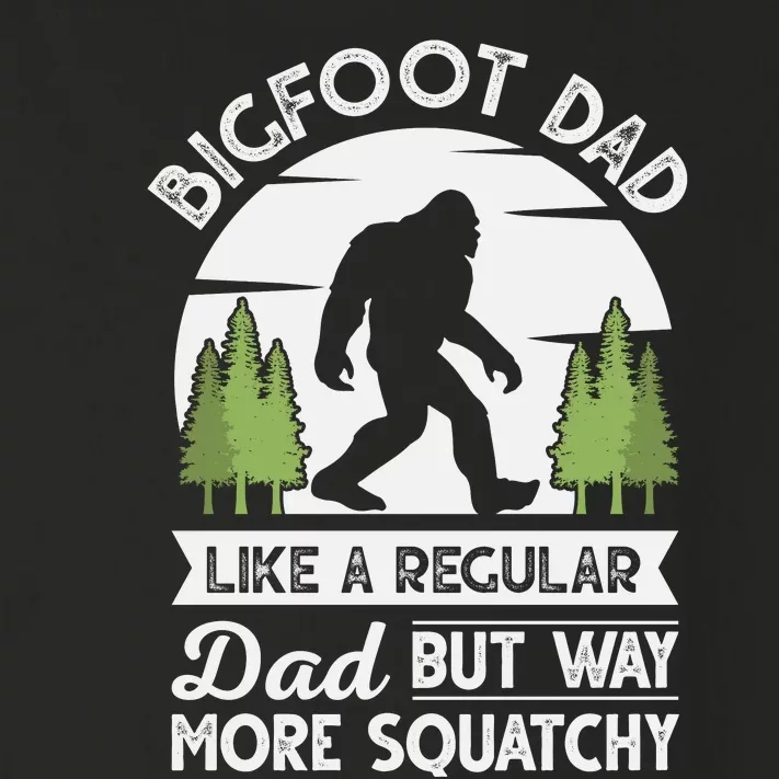 Bigfoot Dad Funny Sasquatch Bigfoot Fathers Day Toddler Long Sleeve Shirt