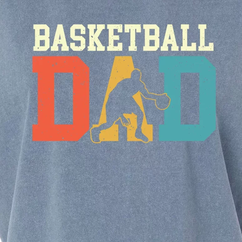 Basketball Dad - Fathers Day Game Trainer Ball Sports Lover Garment-Dyed Women's Muscle Tee