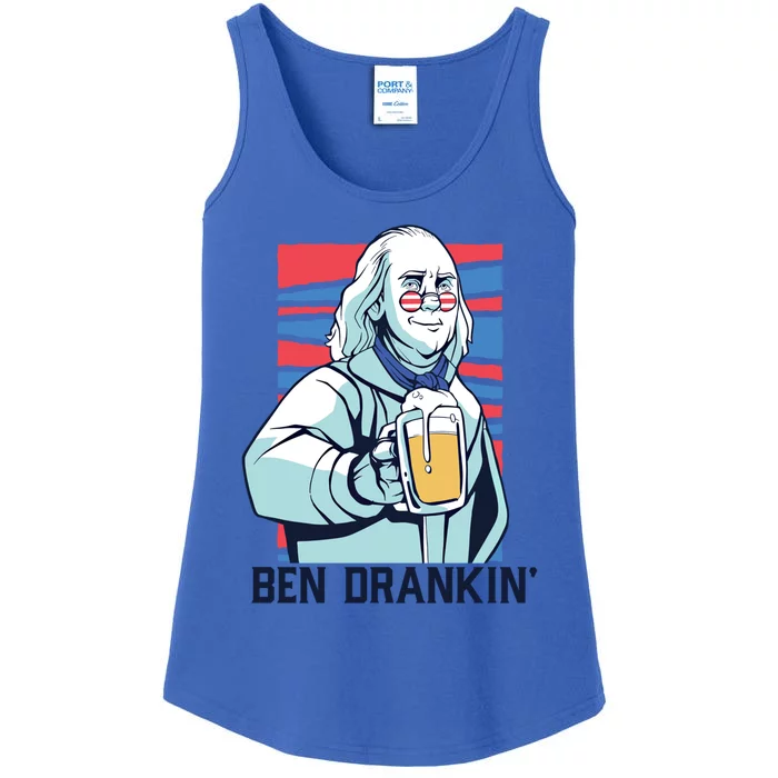 Ben Drankin Funny Ing Benjamin Franklin Meme July 4th Cool Gift Ladies Essential Tank