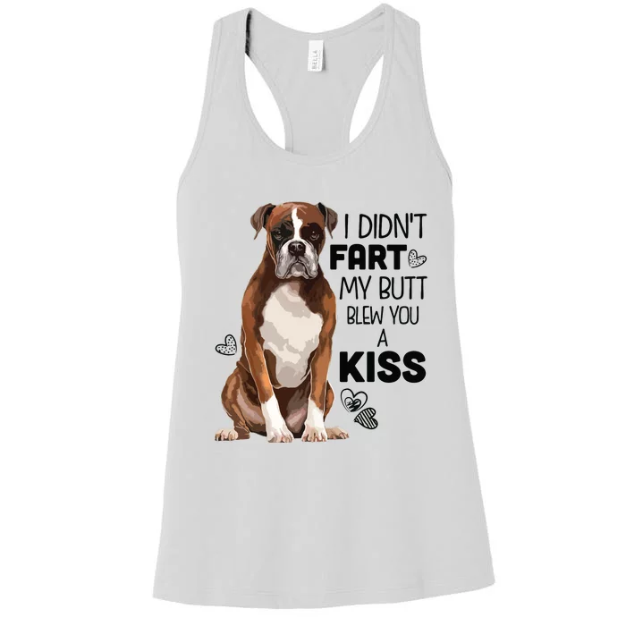 Boxer Dog Funny For Dog Mom Dog Dad Dog Lover Gift Women's Racerback Tank