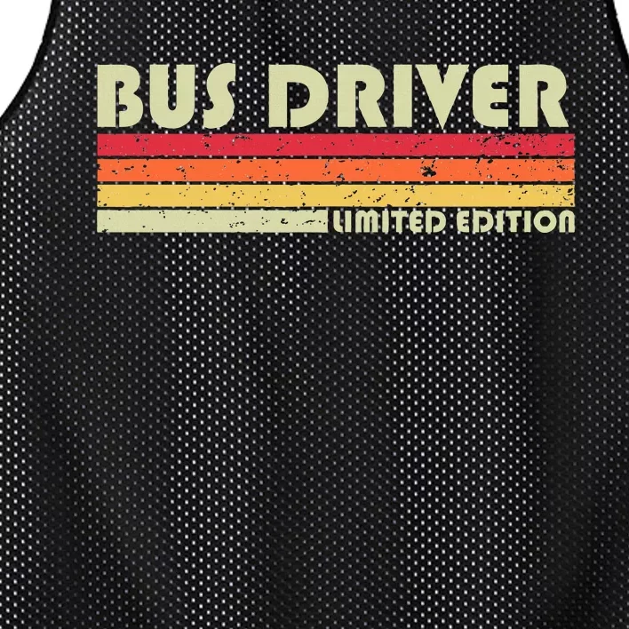 Bus Driver Funny Job Title Profession Birthday Worker Idea Mesh Reversible Basketball Jersey Tank