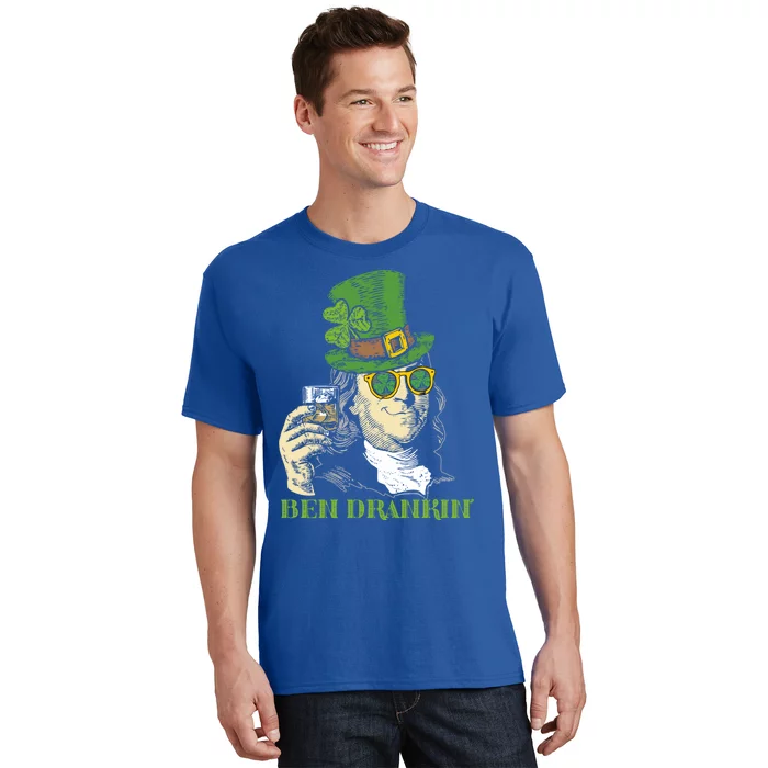 Ben Drankin Funny Green Shamrock Political St Patricks Day Gift T-Shirt