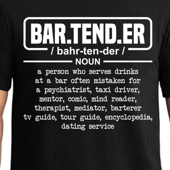 Bartender Definition For Bartender Gift Pajama Set