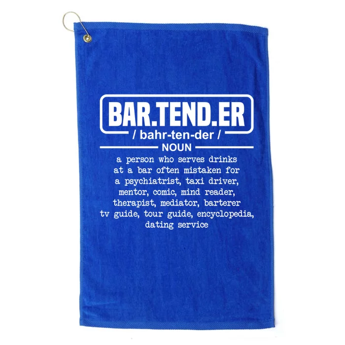 Bartender Definition For Bartender Gift Platinum Collection Golf Towel