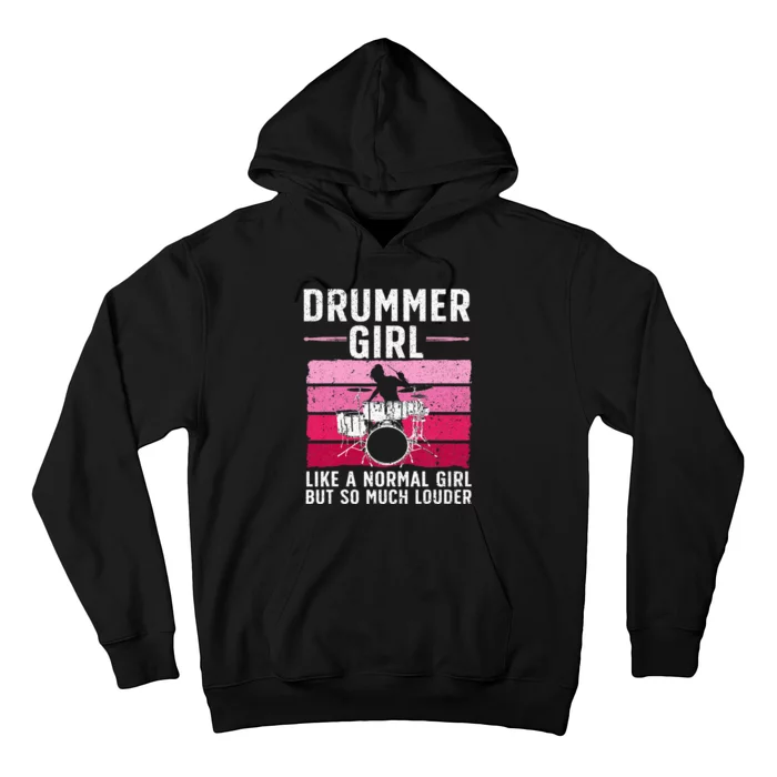 Best Drums For Women Drummer Music Band Drum Musician Hoodie