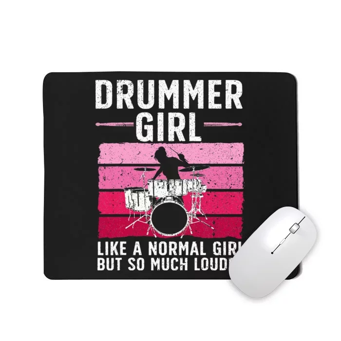 Best Drums For Women Drummer Music Band Drum Musician Mousepad