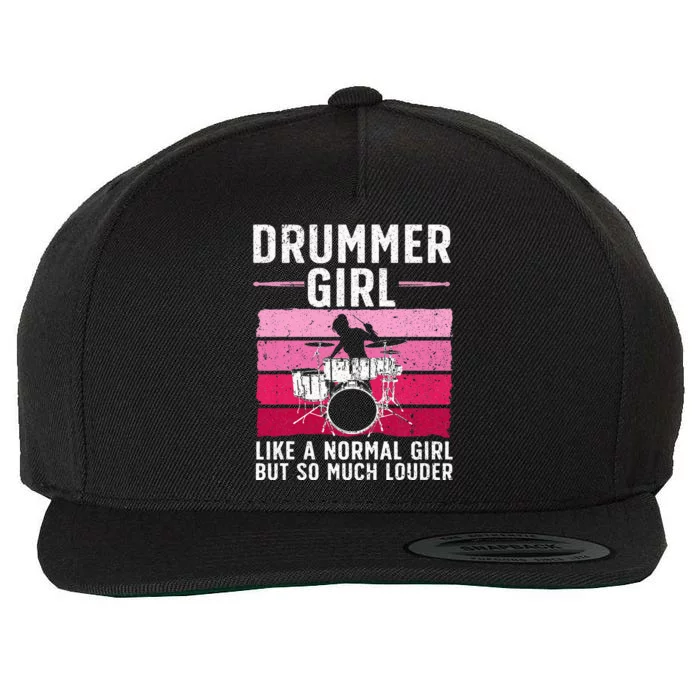 Best Drums For Women Drummer Music Band Drum Musician Wool Snapback Cap