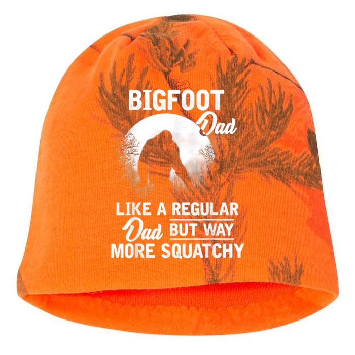 Bigfoot Dad Funny Sasquatch Bigfoot Fathers Day Gift Kati - Camo Knit Beanie