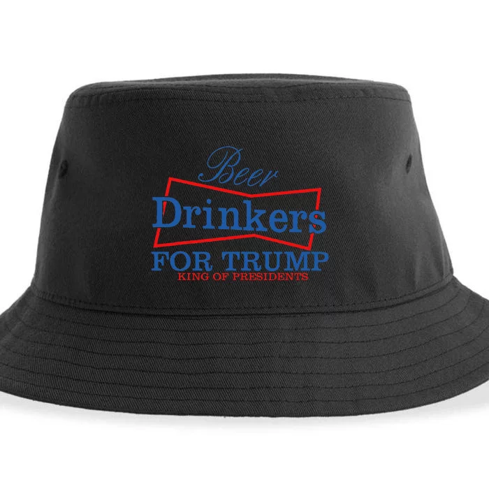 Beer Drinkers For Trump Presidential Support Sustainable Bucket Hat