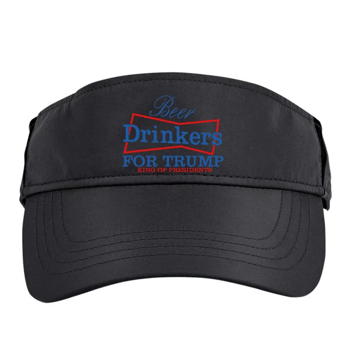 Beer Drinkers For Trump Presidential Support Adult Drive Performance Visor