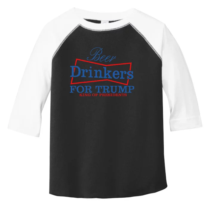 Beer Drinkers For Trump Presidential Support Toddler Fine Jersey T-Shirt