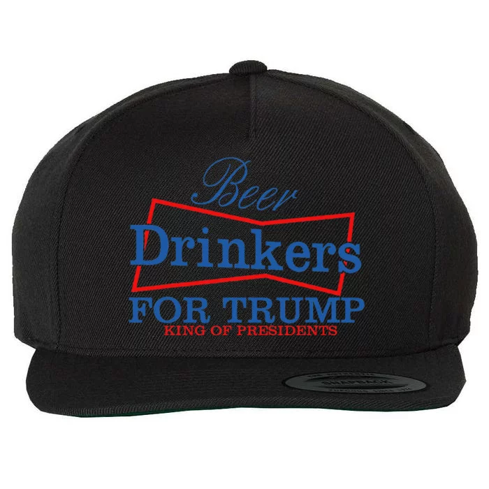 Beer Drinkers For Trump Presidential Support Wool Snapback Cap