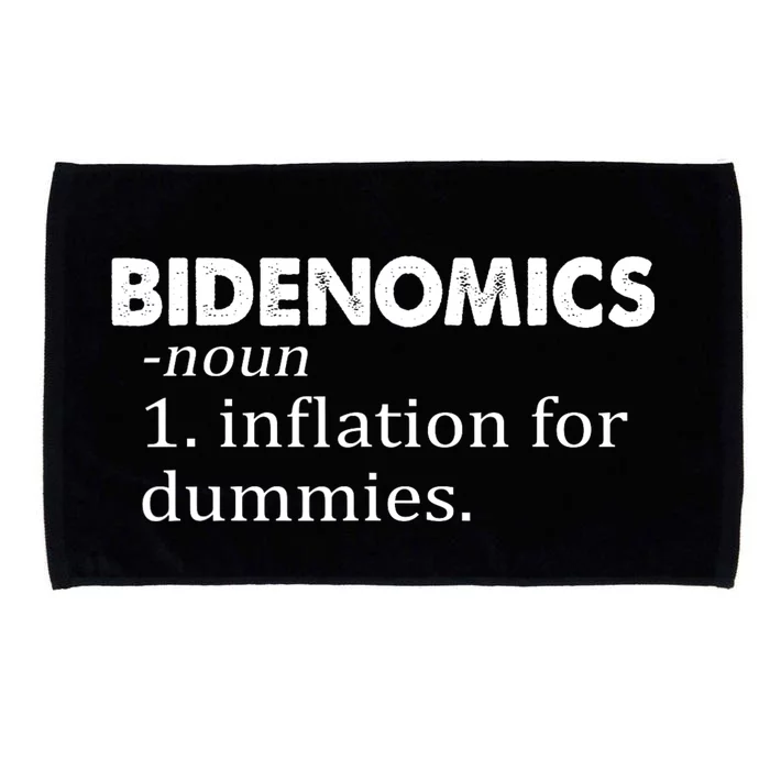 Bidenomics Definition Funny AntiBiden Microfiber Hand Towel