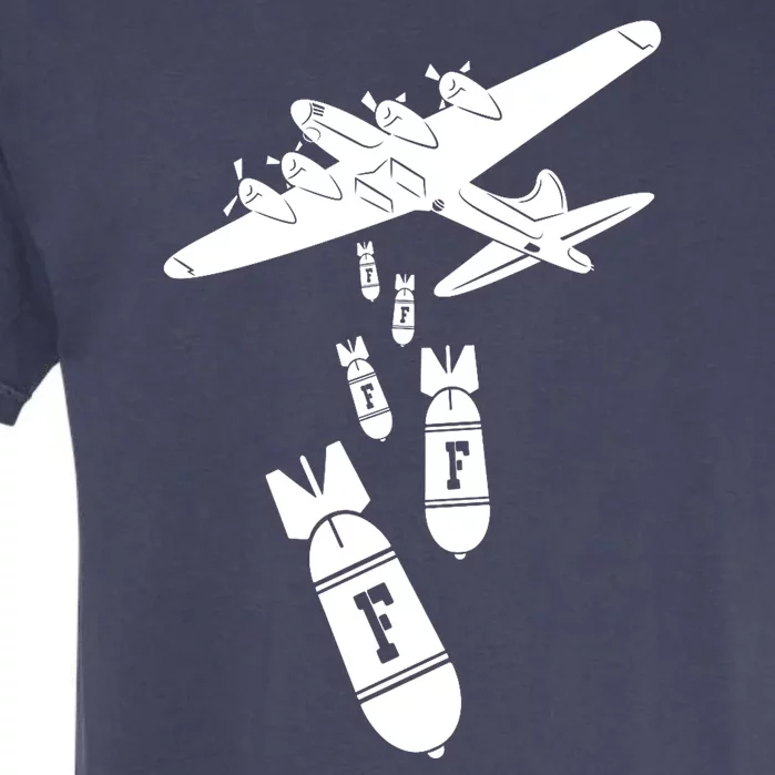 Bomber Dropping F Bombs Funny Garment-Dyed Heavyweight T-Shirt