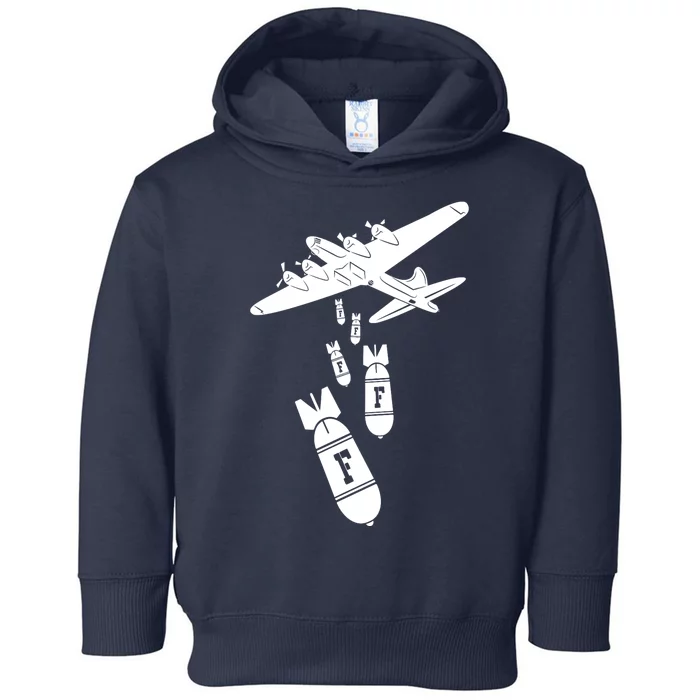 Bomber Dropping F Bombs Funny Toddler Hoodie