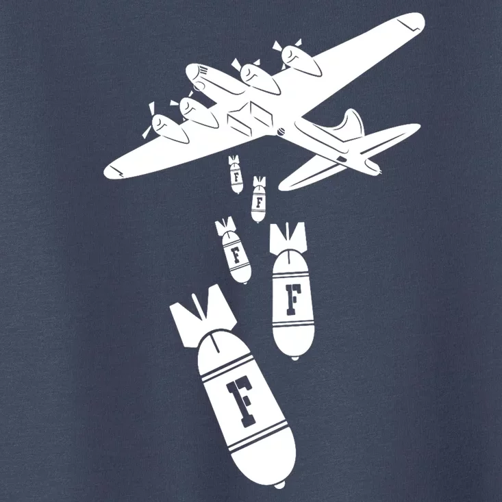 Bomber Dropping F Bombs Funny Toddler T-Shirt