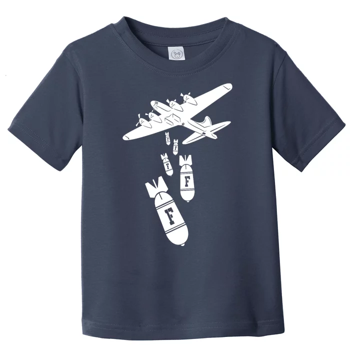 Bomber Dropping F Bombs Funny Toddler T-Shirt