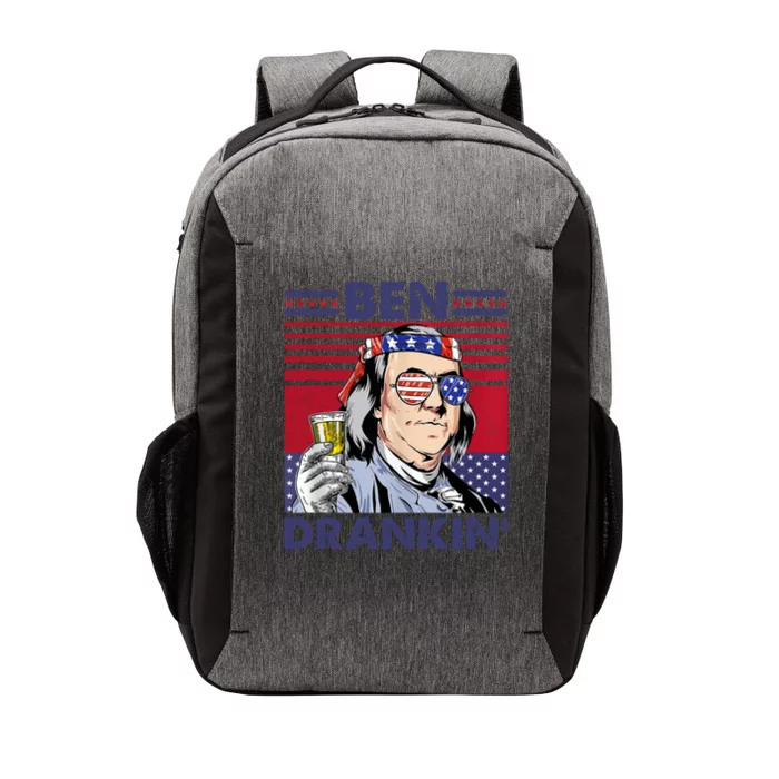 Ben Drankin Funny 4th Of July Drinking Presidents Vector Backpack