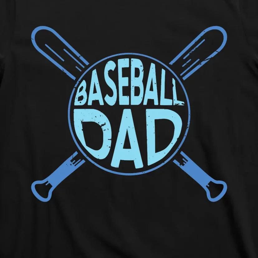 Baseball Dad Father Baseballer Daddy Papa Father's Day T-Shirt