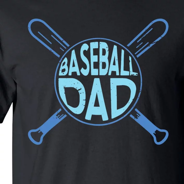 Baseball Dad Father Baseballer Daddy Papa Father's Day Tall T-Shirt