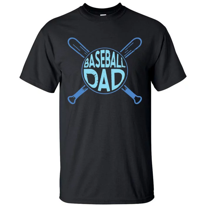 Baseball Dad Father Baseballer Daddy Papa Father's Day Tall T-Shirt